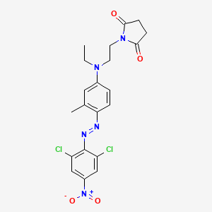 2,6-Dichloro-4-nitro-2'-methyl-4'-(N-ethyl-N-(2''-succinimidoethyl)amino)azobenzene