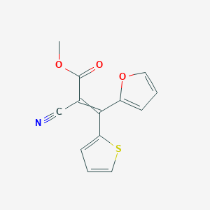 Methyl 2-cyano-3-(furan-2-yl)-3-(thiophen-2-yl)prop-2-enoate