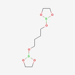 molecular formula C8H16B2O6 B14496896 2,2'-[Butane-1,4-diylbis(oxy)]bis(1,3,2-dioxaborolane) CAS No. 64420-72-0