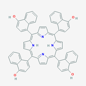 molecular formula C60H38N4O4 B144969 4-Hydroxy-1-naphthylporphyrin CAS No. 128890-04-0