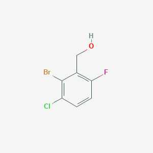 molecular formula C7H5BrClFO B1449690 2-溴-3-氯-6-氟苄醇 CAS No. 1823576-75-5