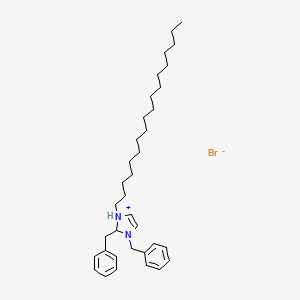 2,3-Dibenzyl-1-octadecyl-2,3-dihydro-1H-imidazol-1-ium bromide