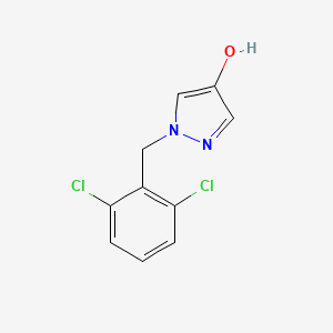 molecular formula C10H8Cl2N2O B1449691 1-(2,6-二氯苄基)-1H-吡唑-4-醇 CAS No. 1593419-05-6