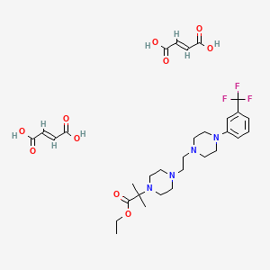 (E)-but-2-enedioic acid;ethyl 2-methyl-2-[4-[2-[4-[3-(trifluoromethyl)phenyl]piperazin-1-yl]ethyl]piperazin-1-yl]propanoate