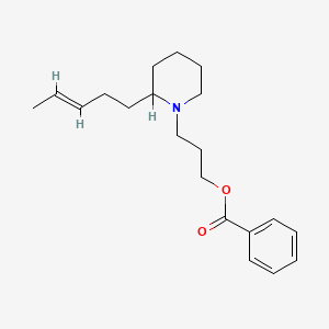 3-(2'-Pent-3''-enylpiperidino)propyl benzoate