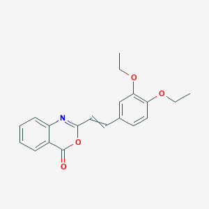 molecular formula C20H19NO4 B14496947 2-[2-(3,4-Diethoxyphenyl)ethenyl]-4H-3,1-benzoxazin-4-one CAS No. 64258-31-7