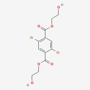 molecular formula C12H12Br2O6 B14496972 Bis(2-hydroxyethyl) 2,5-dibromobenzene-1,4-dicarboxylate CAS No. 63596-84-9