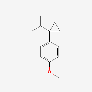 Benzene, 1-methoxy-4-(1-(1-methylethyl)cyclopropyl)-