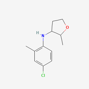 molecular formula C12H16ClNO B1449699 N-(4-氯-2-甲基苯基)-2-甲基氧杂环丙烷-3-胺 CAS No. 1545810-10-3