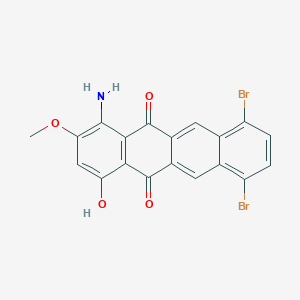 1-Amino-7,10-dibromo-4-hydroxy-2-methoxytetracene-5,12-dione