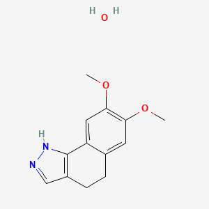 7,8-dimethoxy-4,5-dihydro-1H-benzo[g]indazole;hydrate