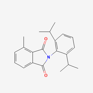 molecular formula C21H23NO2 B14497042 2-[2,6-Di(propan-2-yl)phenyl]-4-methyl-1H-isoindole-1,3(2H)-dione CAS No. 63334-88-3