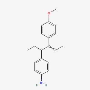 4-[4-(4-Methoxyphenyl)hex-4-en-3-yl]aniline