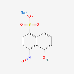 1-Naphthalenesulfonic acid, 5-hydroxy-4-nitroso-, monosodium salt