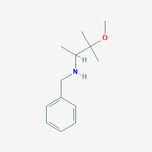 molecular formula C13H21NO B14497106 N-Benzyl-3-methoxy-3-methylbutan-2-amine CAS No. 63557-72-2