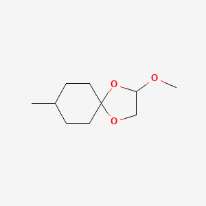 molecular formula C10H18O3 B14497129 8-Methyl-1,4-dioxaspiro(4.5)decane-3-methanol CAS No. 63917-45-3