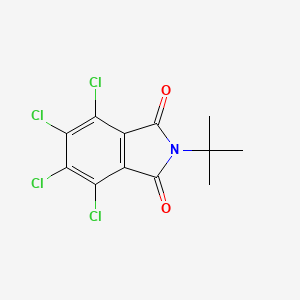 molecular formula C12H9Cl4NO2 B14497140 1H-Isoindole-1,3(2H)-dione, 4,5,6,7-tetrachloro-2-(1,1-dimethylethyl)- CAS No. 65155-82-0