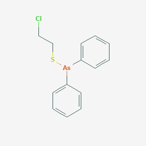 2-Chloroethylsulfanyl(diphenyl)arsane