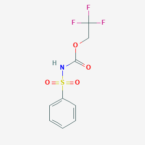 2,2,2-Trifluoroethyl (benzenesulfonyl)carbamate