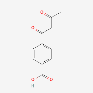 molecular formula C11H10O4 B14497198 4-(3-Oxobutanoyl)benzoic acid CAS No. 64542-27-4