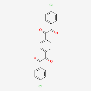 1-(4-Chlorophenyl)-2-[4-[2-(4-chlorophenyl)-2-oxoacetyl]phenyl]ethane-1,2-dione