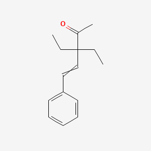 3,3-Diethyl-5-phenylpent-4-en-2-one