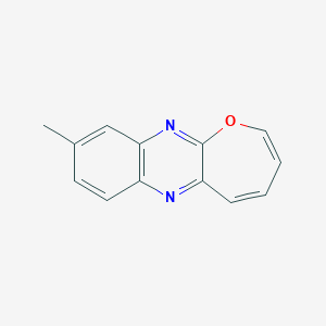 molecular formula C13H10N2O B14497261 9-Methyloxepino[2,3-B]quinoxaline CAS No. 62911-90-4