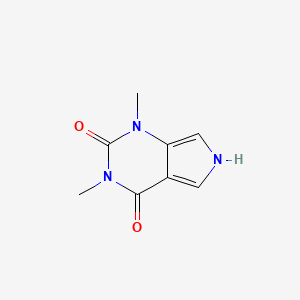 molecular formula C8H9N3O2 B1449727 1,3-二甲基-1,6-二氢-2H-吡咯并[3,4-d]嘧啶-2,4(3H)-二酮 CAS No. 1396807-57-0