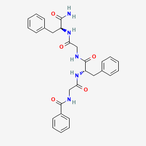 N-Benzoylglycyl-L-phenylalanylglycyl-L-phenylalaninamide