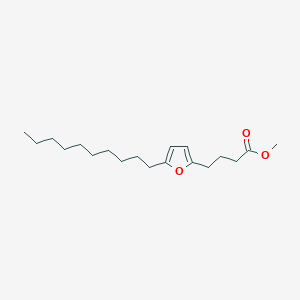 Methyl 4-(5-decylfuran-2-YL)butanoate