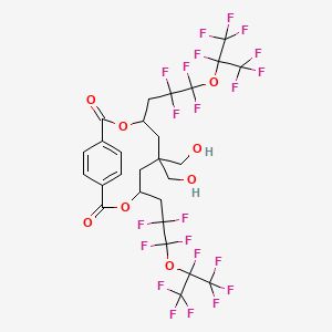 6,6-Bis(hydroxymethyl)-4,8-bis{2,2,3,3-tetrafluoro-3-[(1,1,1,2,3,3,3-heptafluoropropan-2-yl)oxy]propyl}-3,9-dioxabicyclo[9.2.2]pentadeca-1(13),11,14-triene-2,10-dione