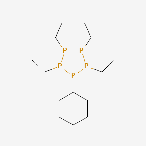 Cyclohexyl(tetraethyl)pentaphospholane