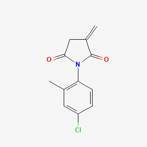 1-(4-Chloro-2-methylphenyl)-3-methylidenepyrrolidine-2,5-dione