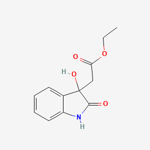 Ethyl (3-hydroxy-2-oxo-2,3-dihydro-1H-indol-3-yl)acetate