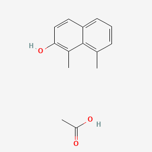 Acetic acid;1,8-dimethylnaphthalen-2-ol