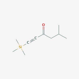 molecular formula C10H18OSi B14497377 5-Methyl-1-(trimethylsilyl)hex-1-yn-3-one CAS No. 65149-29-3