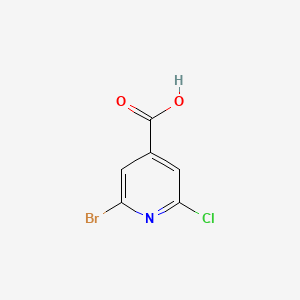 molecular formula C6H3BrClNO2 B1449738 2-溴-6-氯异烟酸 CAS No. 1060811-26-8