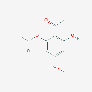 2-Acetyl-3-hydroxy-5-methoxyphenyl acetate