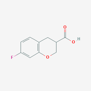 molecular formula C10H9FO3 B1449745 7-氟色满-3-羧酸 CAS No. 1410797-04-4