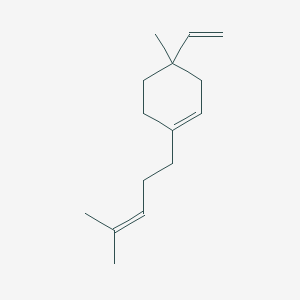 molecular formula C15H24 B14497450 4-Ethenyl-4-methyl-1-(4-methylpent-3-en-1-yl)cyclohex-1-ene CAS No. 64780-79-6