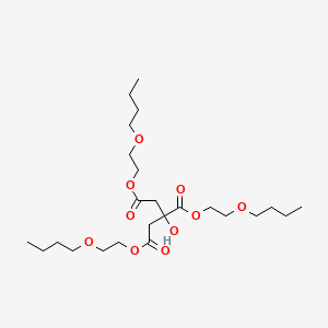 molecular formula C24H44O10 B14497464 Tris(2-butoxyethyl) 2-hydroxypropane-1,2,3-tricarboxylate CAS No. 64896-67-9