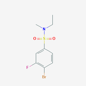 molecular formula C9H11BrFNO2S B1449748 4-Bromo-N-ethyl-3-fluoro-N-methylbenzene-1-sulfonamide CAS No. 1436111-79-3