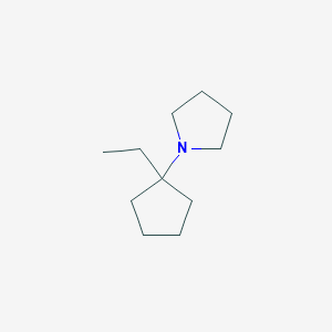 molecular formula C11H21N B14497511 1-(1-Ethylcyclopentyl)pyrrolidine CAS No. 64781-86-8