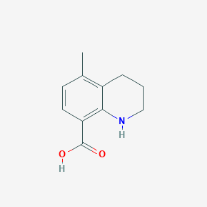 molecular formula C11H13NO2 B1449752 5-Methyl-1,2,3,4-tetrahydroquinoline-8-carboxylic acid CAS No. 1823883-36-8