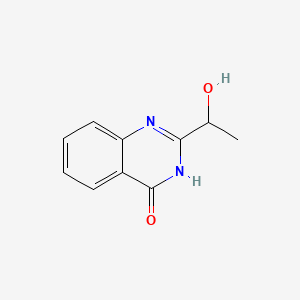 molecular formula C10H10N2O2 B1449754 2-(1-Hydroxyethyl)-4(3H)-quinazolinone CAS No. 14422-59-4