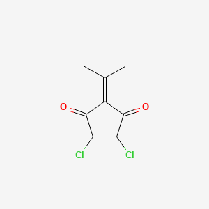 B14497574 4,5-Dichloro-2-(propan-2-ylidene)cyclopent-4-ene-1,3-dione CAS No. 63552-92-1