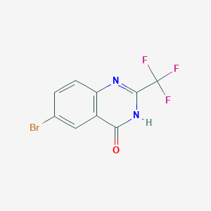 molecular formula C9H4BrF3N2O B1449766 6-溴-2-(三氟甲基)喹唑啉-4(3H)-酮 CAS No. 35982-47-9