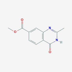 B1449774 Methyl 2-methyl-4-oxo-3,4-dihydroquinazoline-7-carboxylate CAS No. 1016681-63-2