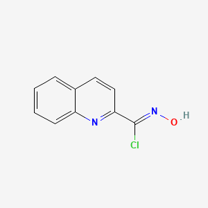 molecular formula C10H7ClN2O B1449787 N-hydroxyquinoline-2-carbonimidoyl chloride CAS No. 1194233-89-0