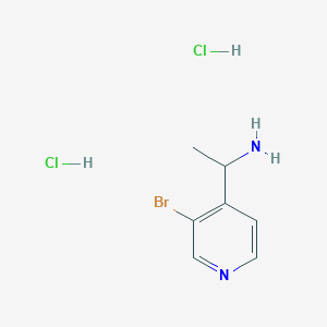 molecular formula C7H11BrCl2N2 B1449788 1-(3-Bromopyridin-4-yl)ethan-1-amine dihydrochloride CAS No. 2138194-61-1